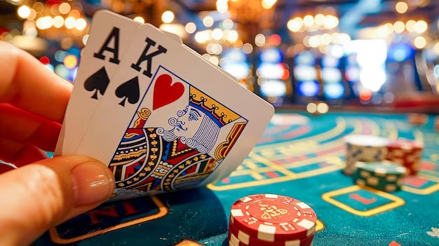 Mobile phone displaying live Piala AFF odds and casino tables on aksi toto